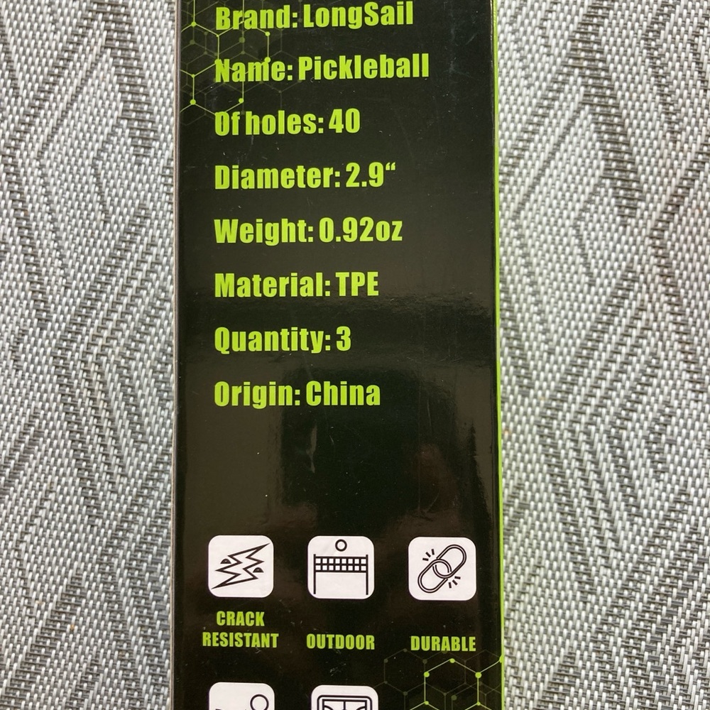 LongSail Outdoor Pickleball 3 Pack - Picture 2 of 3
